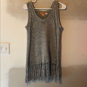 One A Small Grey Knit Like Tank Top